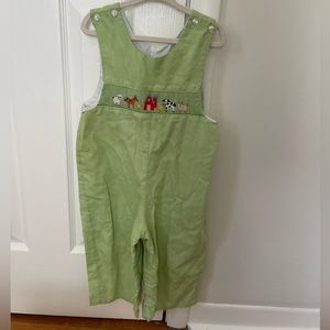 Petit Bebe Smocked Farm Jon Jon